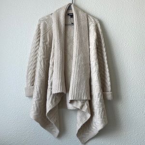Express Shawl Collar Cable Knit Cardigan